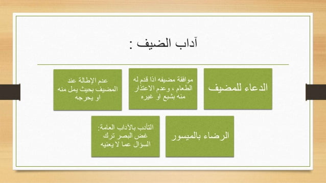 الضيافه الواجبة هي ضيافة المسلم المسافر لمدة يوم وليلة