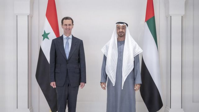 سبب زيارة بشار الأسد للامارات