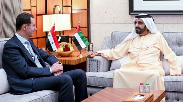 سبب زيارة بشار الأسد للامارات