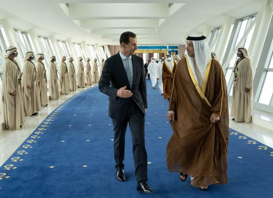 سبب زيارة بشار الأسد للامارات