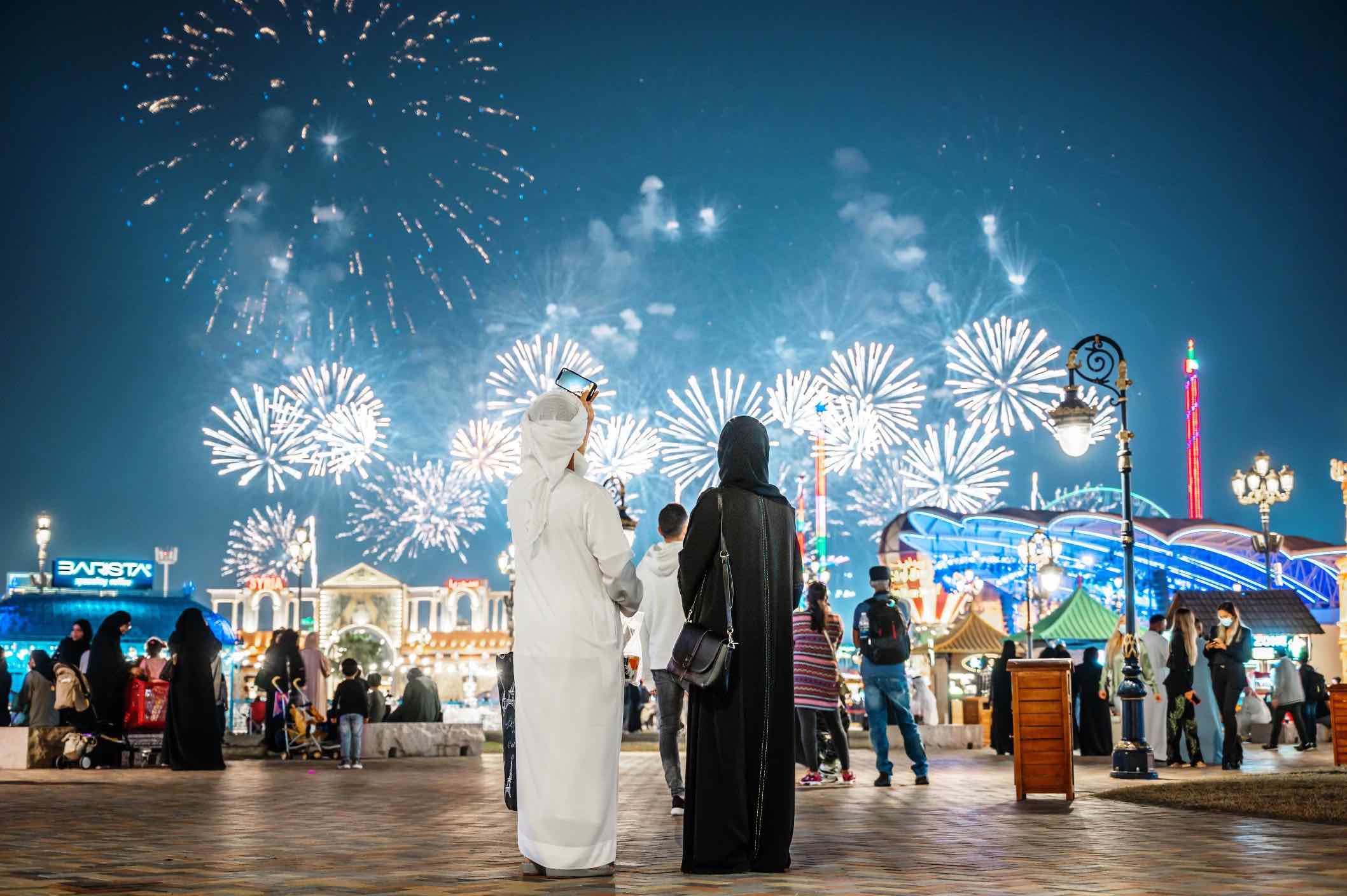 اماكن ومواعيد الالعاب النارية في دبي راس السنة 2023