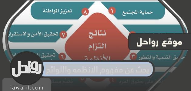البحث في مفهوم القواعد والأنظمة