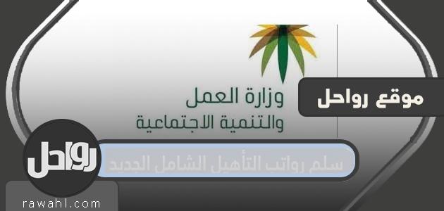 جدول رواتب التأهيل الشامل الجديد