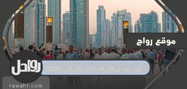عدد الأجانب المقيمين في دولة الإمارات 2020