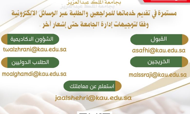 ماجستير جامعة الملك عبدالعزيز 1444