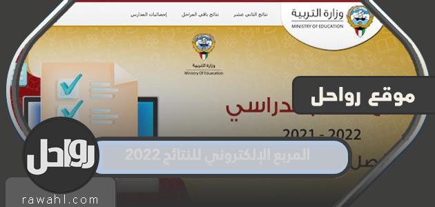 رابط الصندوق الالكتروني لنتائج 2022 الكويت