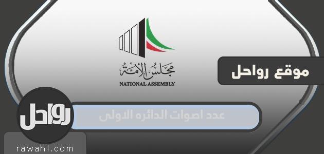 كم عدد اصوات الدائره الاولى في انتخابات مجلس الامة 2022