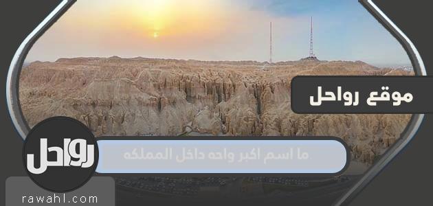 ما اسم أكبر واحة في المملكة؟