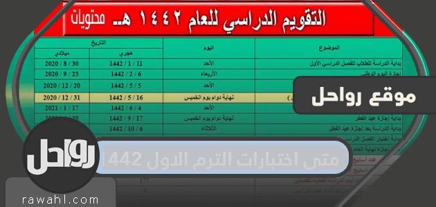 متى تكون إمتحانات الفصل الأول 1442 .. ميعاد نهاية الفصل الأول 1442 1 متى تكون إمتحانات الفصل الأول 1442 .. ميعاد نهاية الفصل الأول 1442