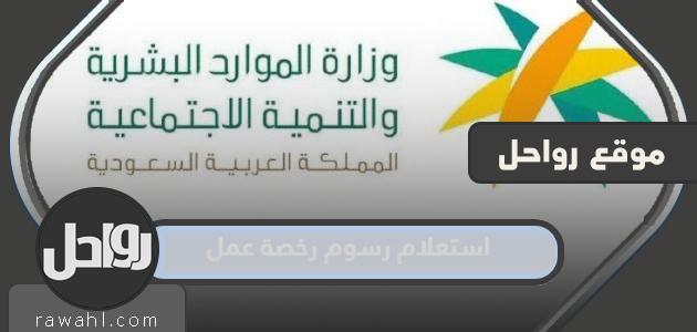 استعلام رسوم رخصة عمل مكتب العمل الرابط والطريقة بالتفصيل