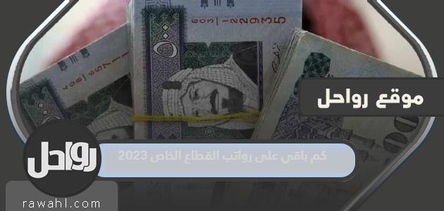 كم باقي على رواتب القطاع الخاص 2023