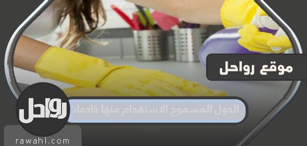 الدول التي يسمح باستقدام الخادمات منها عام 2024 وما هي متطلبات الاستقدام