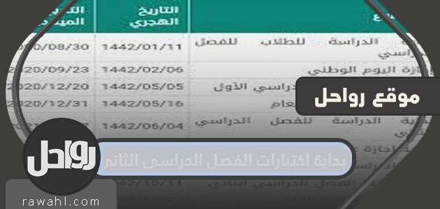 بداية امتحانات الفصل الدراسي الثاني عام 1445هـ في المملكة العربية السعودية