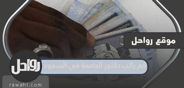 ما هو راتب دكتور جامعي في السعودية؟