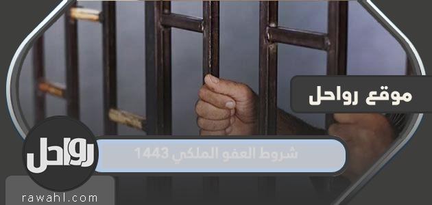 ما هي شروط العفو الملكي لعام 1443؟