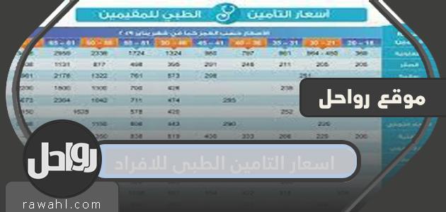 أسعار التأمين الطبي للأفراد في السعودية

